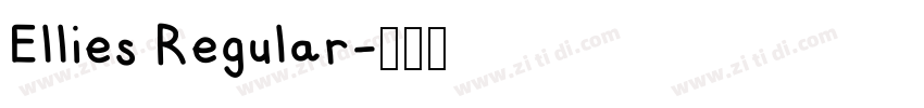 Ellies Regular字体转换